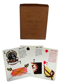 Gyspsy witch fortune telling cards