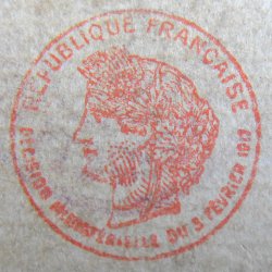 Cachet de jeu de cartes rouge - 12 avril 1890