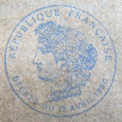 Cachet de jeu de cartes - 12 avril 1890