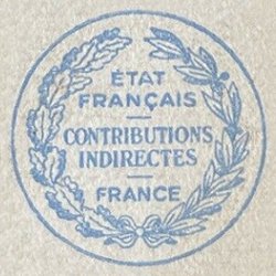 Cachet de jeu de cartes 1940