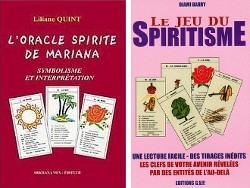 Deux livres de l'oracle spirite de Mariana (jeu du spiritisme) par Liliane Quint et Djami Barry