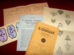 Quelques anciens documents originaux pour le coffret du centenaire des Signes du zodiaque