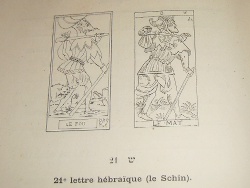 Le tarot des Bohémiens de Papus (1889) - Le Fou (22)