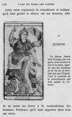 Tarot de Besançon : Junon d'après J. Méry