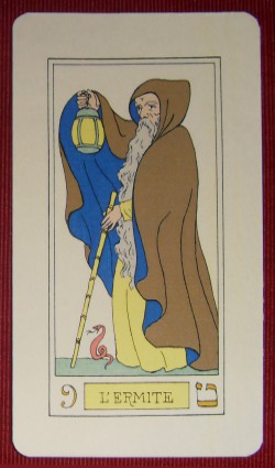 Tarot d'Oswald wirth 1889 - L'Ermite